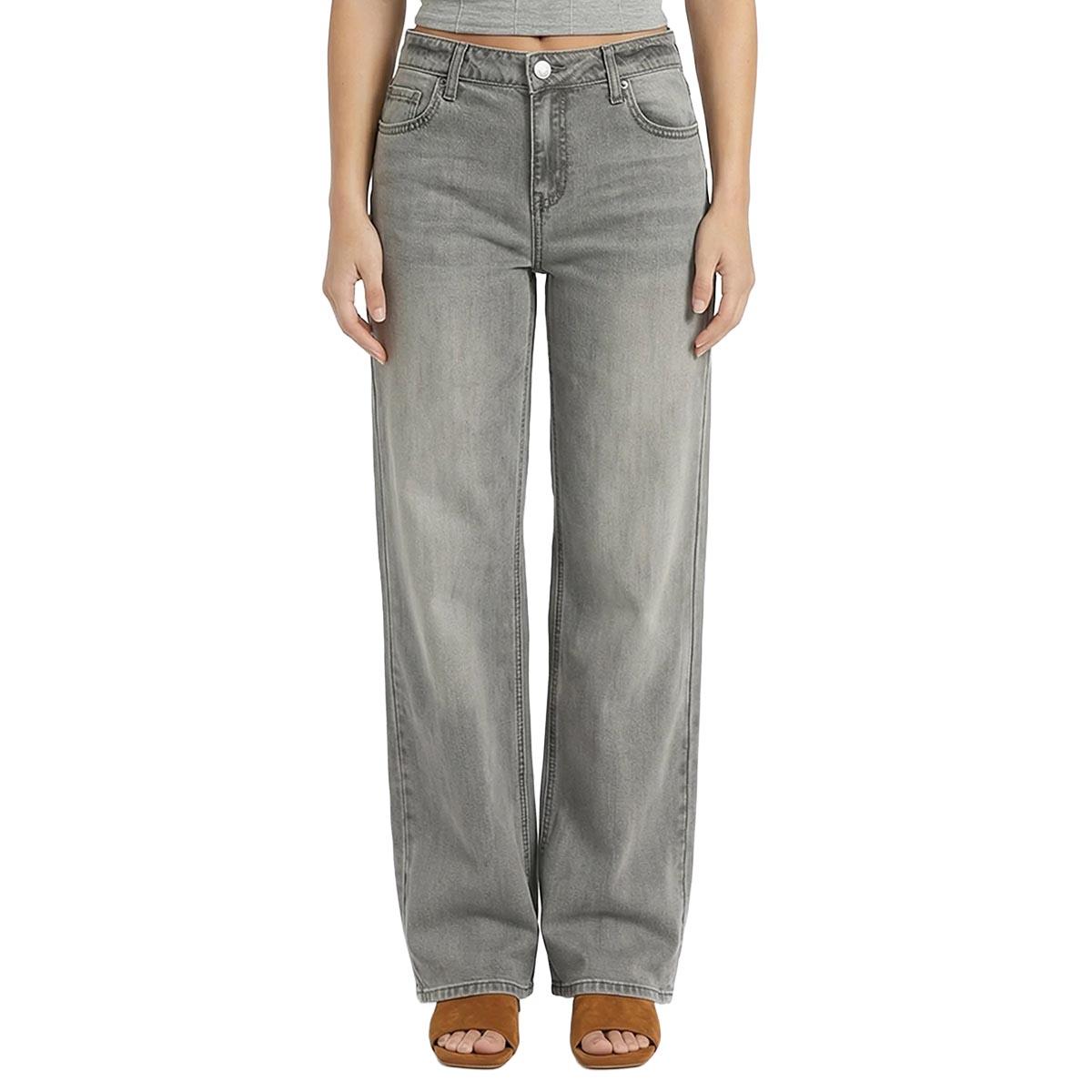 Juniors YMI(R) Low Rise Wide Leg Luxe Denim Jeans