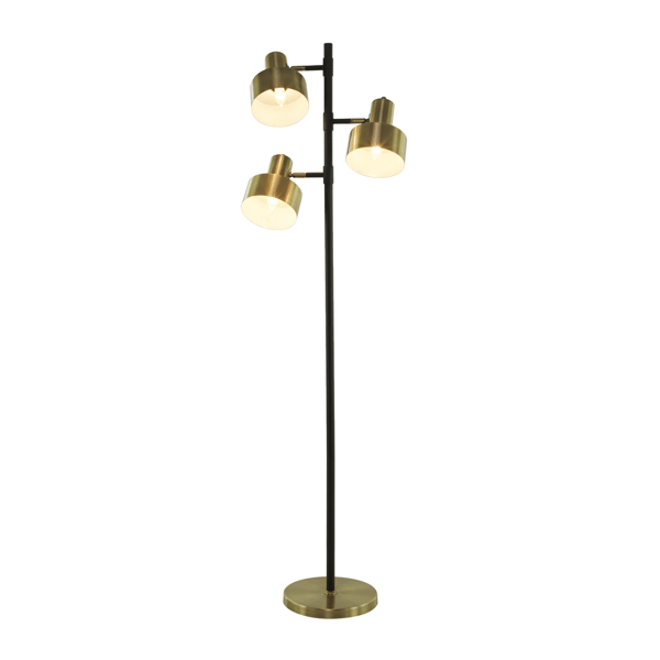 9th & Pike® Contemporary Gold Metal Floor Lamp - image 