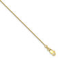Adult Unisex Gold Classics&#8482;10kt. 0.80mm 24in. Spiga Pendant Chain - image 2