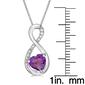 Gemminded  Sterling Silver 6mm Heart Amethyst Pendant - image 5