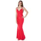 Juniors Crystal Doll Sweetheart Knit Jersey Mermaid Sheath Dress - image 3