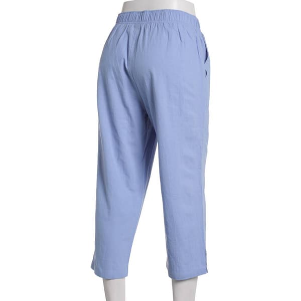 Petite Emily Daniels Cotton Sheeting Solid Capri Pants