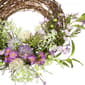 Northlight Seasonal Artificial Wildflower & Berry Half Wreath - image 6