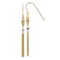 Gold Classics(tm) 14kt. Two-Tone Bead & Chain Earrings - image 1