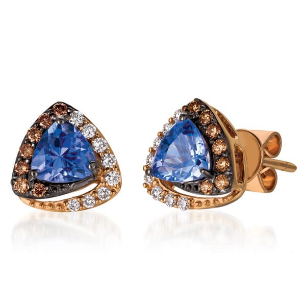 Le Vian Chocolatier&#40;R&#41; Blueberry Tanzanite&#40;R&#41; Diamond Stud Earrings - image 