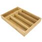 Home Basics Bamboo Cutlery Organizing Tray - image 2