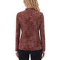 Womens NY Collection Long Sleeve Mock Neck Branch Sweater - image 2
