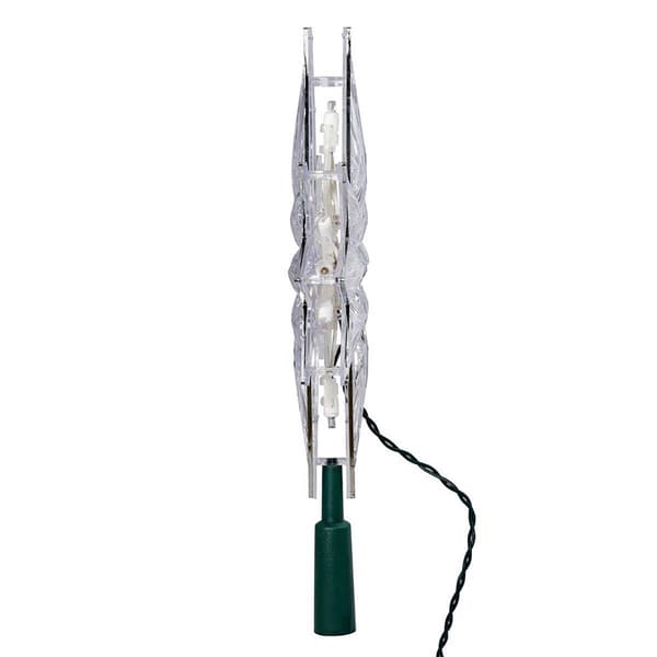 Kurt Adler UL 10-Light Clear LED 8-Point Star Treetop