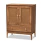 Baxton Studio Ramiel Ash Walnut Finished Wood 1-Drawer Sideboard - image 1