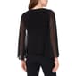Womens MSK Sheer Sleeve Faraj Beaded Top - image 2