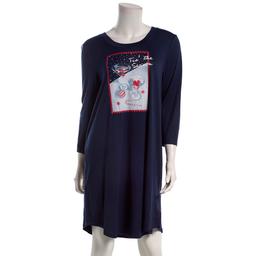 Womens Jaclyn 3/4 Sleeve Tis The Season Nightshirt