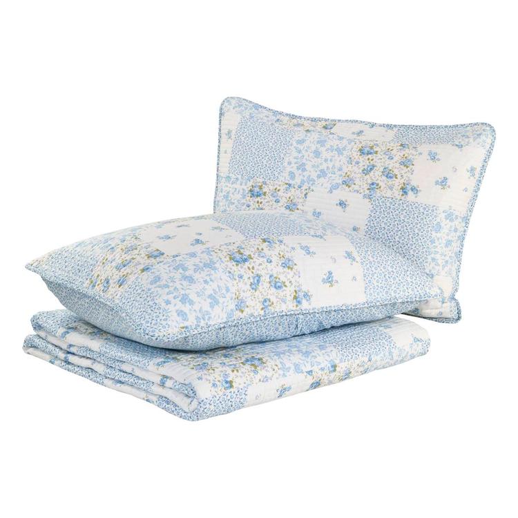 Laura Ashley® Kenna 136 Thread Count Reversible Quilt Set