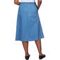 Plus Size Alfred Dunner Denim Button Front Skirt - image 8