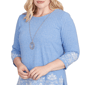 Petite Alfred Dunner Business As Usual Scroll Border Blouse - image 5