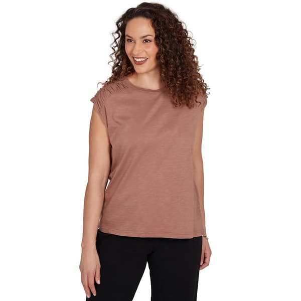 Womens Skyes the Limit Blooming Pastels Cap Sleeve Blouse