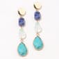 Ashley Cooper(tm) Green & Blue Beaded Linear Earrings - image 1