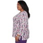 Plus Size Alfred Dunner Vail Stained Glass Geometric Blouse - image 4