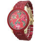 Womens Olivia Pratt Colored Metal Watch -13575RED - image 1