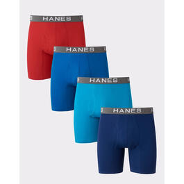 Mens Hanes&#174; Ultimate&#174; 4pk. Comfort Flex Fit Stretch Boxer Briefs