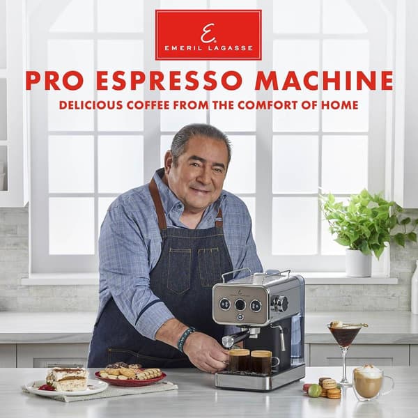 Emeril 5-Bar Pro Espresso Machine with Milk Frother