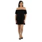 Plus Size 24/7 Comfort Apparel Off the Shoulder Mini A-Line Dress - image 1