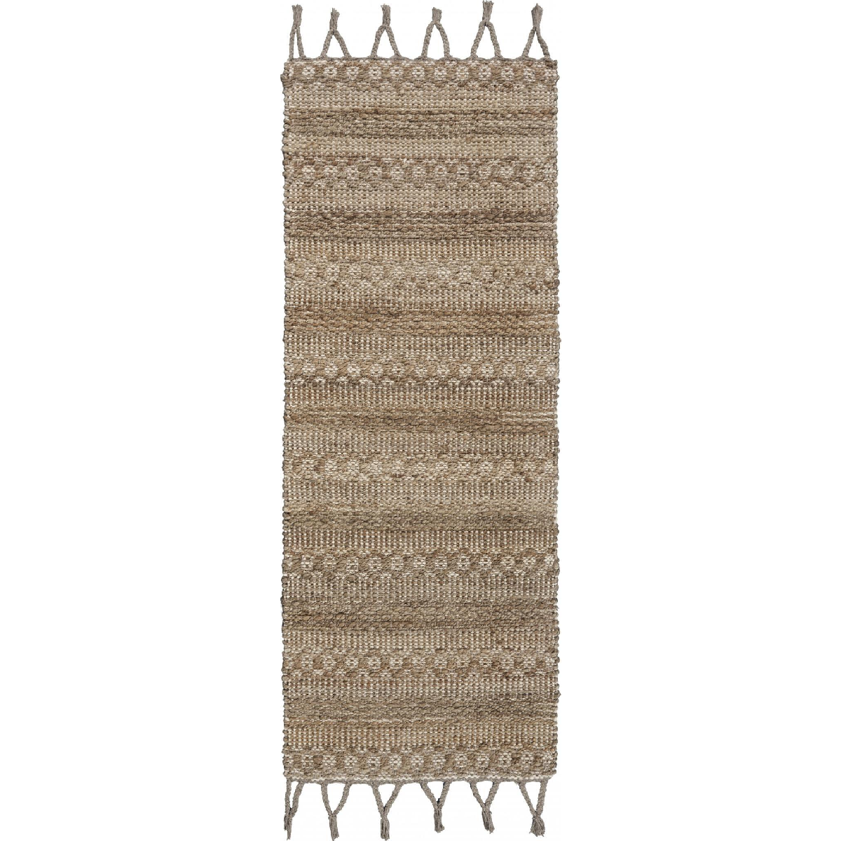 HomeRoots Natural Jute Hand Woven Area Rug
