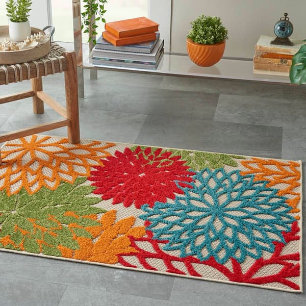 Nourison Aloha Tropical Indoor/Outdoor Area Rug