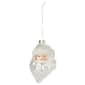 Glass Santa Claus Face Christmas Ornament - image 1