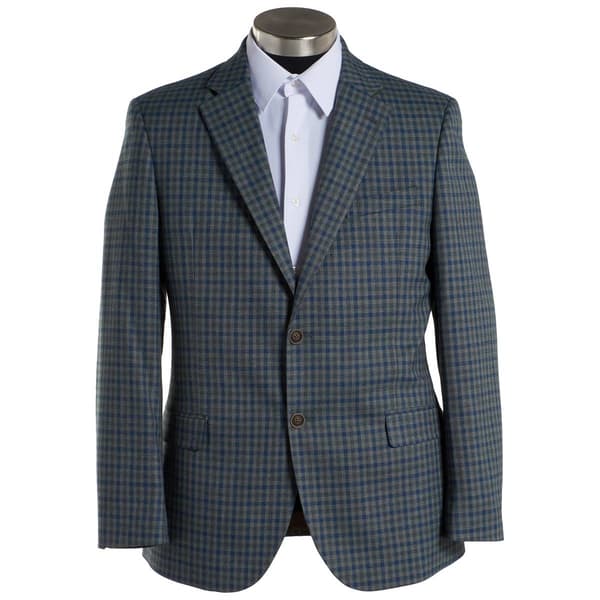 Mens Nautica Checkered Sport Coat - Blue/Green - image 