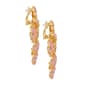 GUESS Pink Cluster Clip On Statement Earrings - image 2
