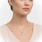 Saffron 1ctw. Moissanite Diamond Heart Drop Pendant Necklace - image 5