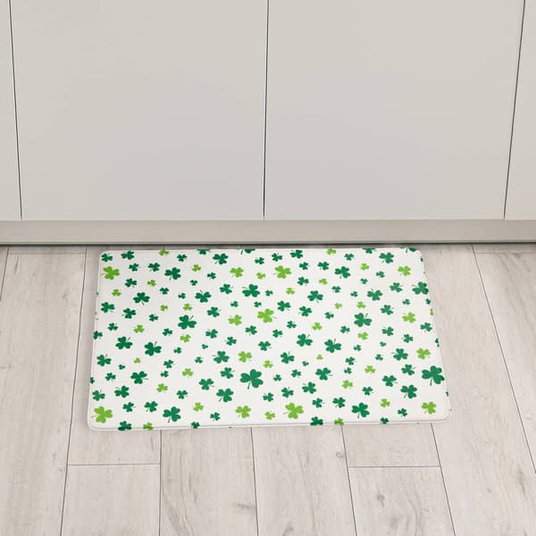 Northlight Seasonal Shamrock St. Patrick''s Day Kitchen Mat