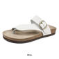 Womens White Mountain Carly Comfort Leather Footbed Sandals - image 9