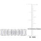 Sterling Silver 6 1/3ctw. White Moissanite Eternity Ring - image 4