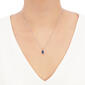 Gemstone Classics&#8482; Lab Created Sapphire 10ky & Silver Pendant - image 2