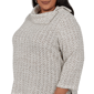 Plus Size Alfred Dunner Luxe Be A Lady Cowl Neck Sweater - image 5