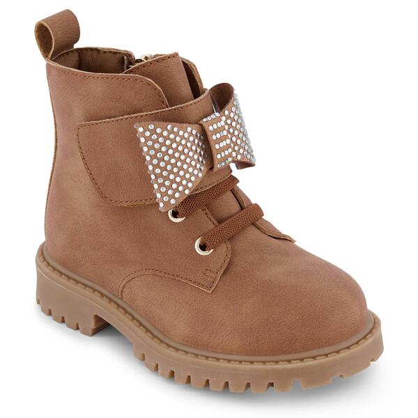 Little Girls Jessica Simpson Daria Bow Combat Boots - image 
