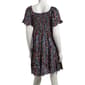 Juniors Angie Short Sleeve Lace Trim Gauze Tier Dress - image 3