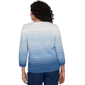 Womens Alfred Dunner Tuscany Ombre Stripe Floral Sweater - image 2