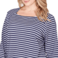 Plus Size Ruby Rd. Must Haves II Square Neck Stripe Tee - image 4
