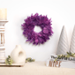 Northlight 10in. Layered Purple Feather Christmas Wreath - image 3