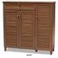 Baxton Studio Coolidge 11 Shelf Wooden Shoe Storage Cabinet - image 3