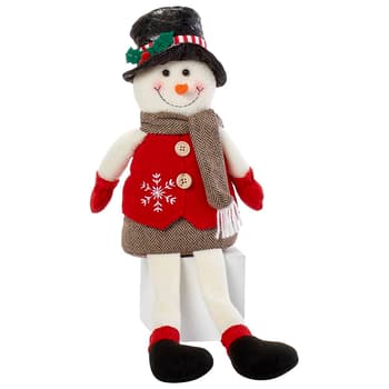 Sitting Snowman w/ Hat & Scarf - Boscov's