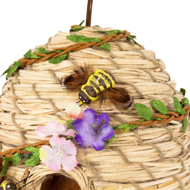 Northlight Seasonal Beehive with Bees Hanging Spring Décor