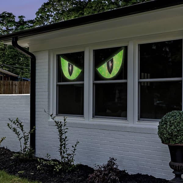 Northlight Seasonal 42in. Lighted Eyes Window Silhouette