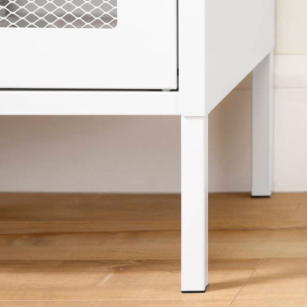 South Shore Crea Metal Mesh 2-Door Accent Cabinet