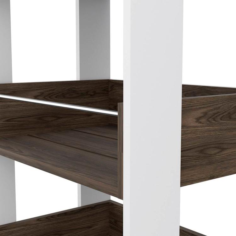 FM FURNITURE Dundee Dark Walnut Kitchen Cart