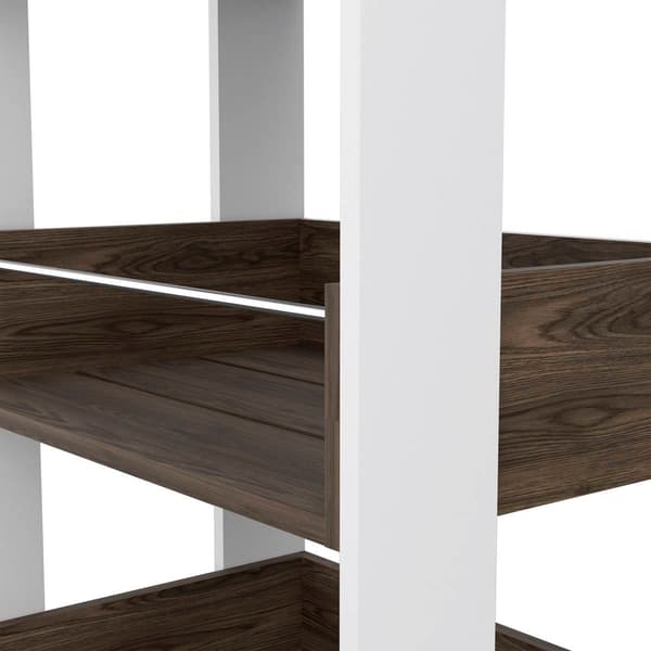 FM FURNITURE Dundee Dark Walnut Kitchen Cart