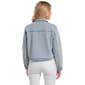 Womens Baccini Drawcord Waistband Cropped Denim Jacket - image 2