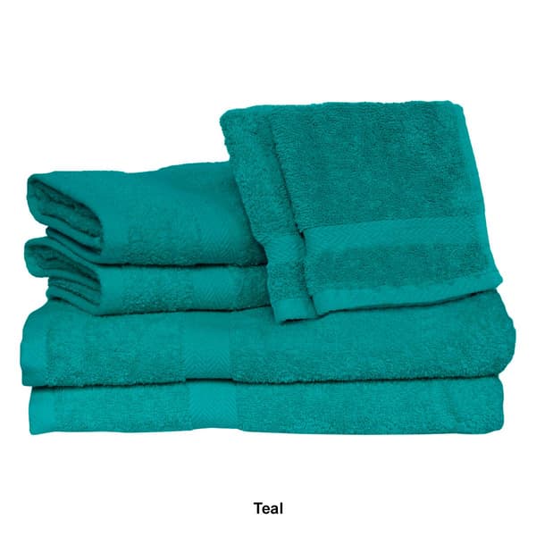Deluxe 6pc. Solid Bath Towel Set
